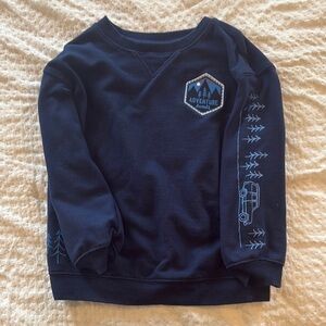 Cat & Jack- Navy Adventure Sweatshirt with Graphic Details
